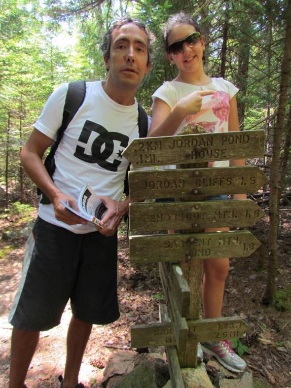 Início da trilha Penobscot, no Acadia National Park, no Maine - Estados Unidos